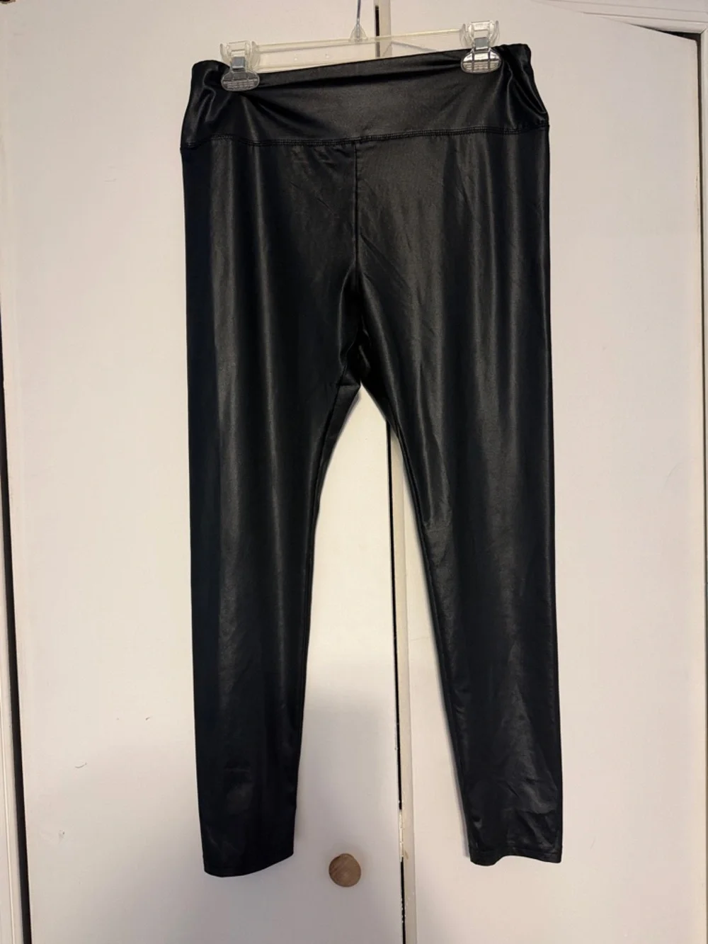 Women’s Black Faux Leather Leggings